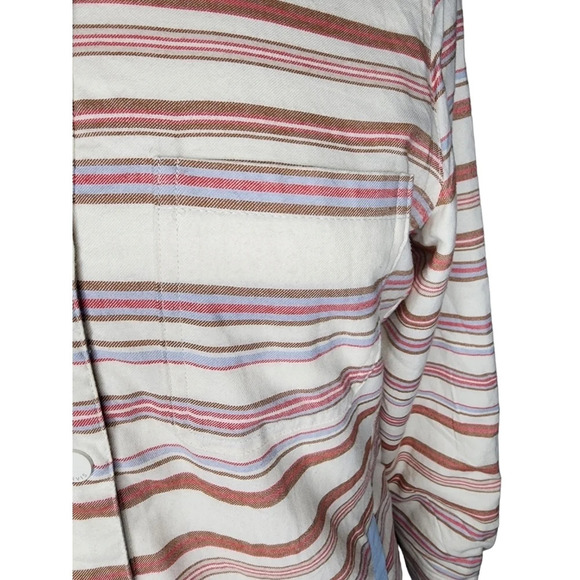 Orville Multicolir Sherpa Fleece Lined Shirt Jacket Shacket Size Small - Picture 4 of 16